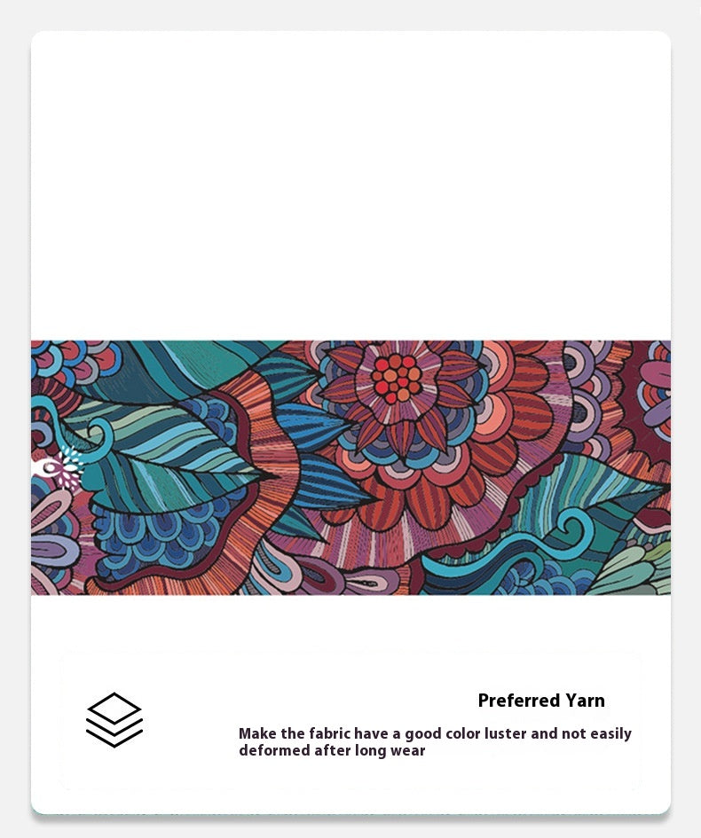 Flow in Comfort with the Non-Slip Printed Yoga Mat