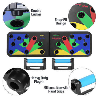 Maximize Upper Body Gains with the 9-in-1 Push-Up Board