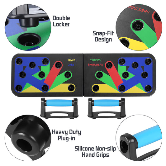 Maximize Upper Body Gains with the 9-in-1 Push-Up Board