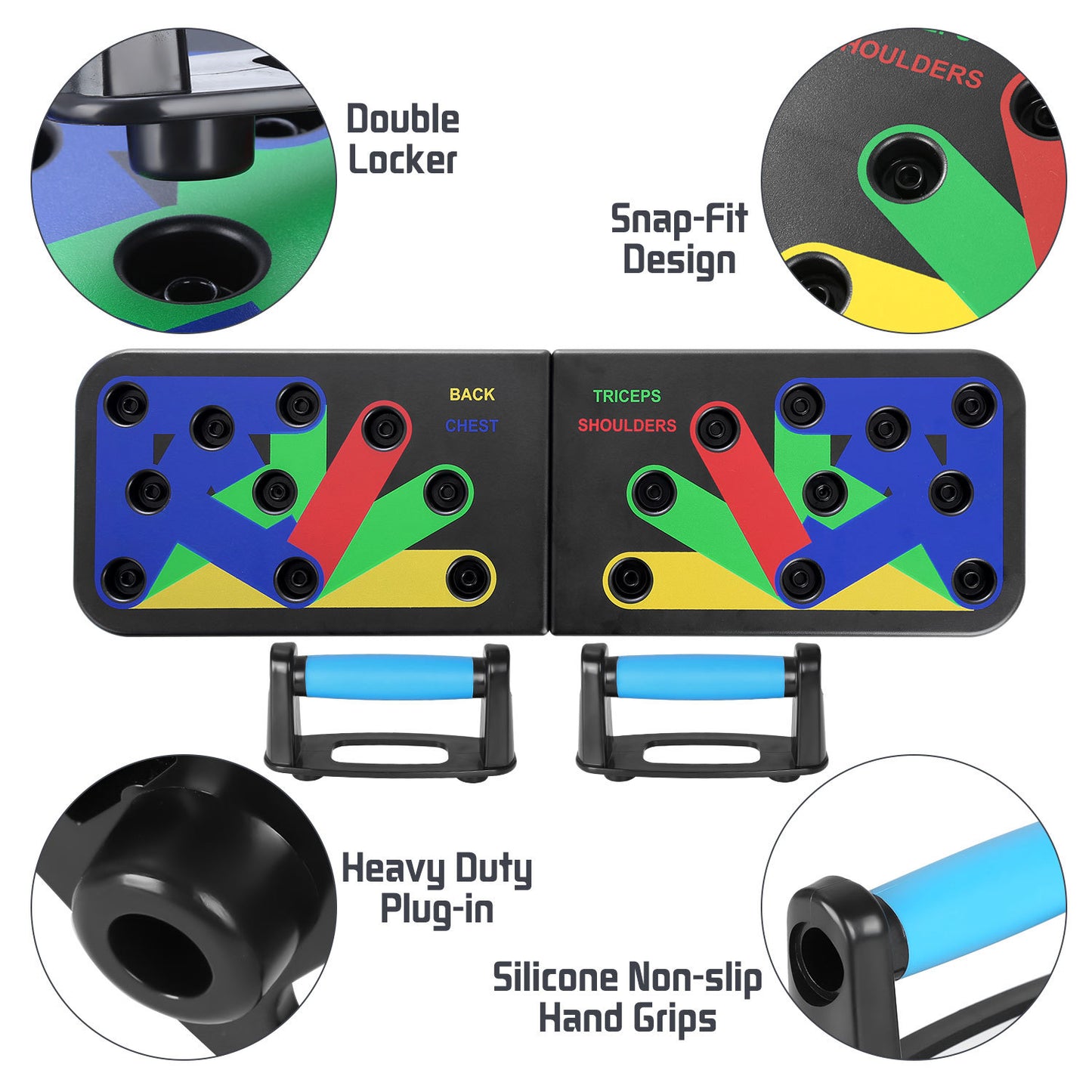 Maximize Upper Body Gains with the 9-in-1 Push-Up Board